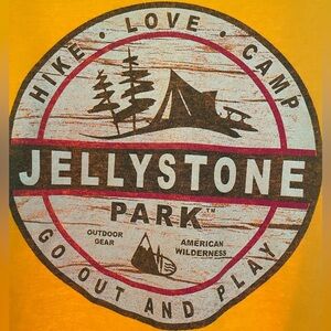 Fun Yogi Bear Jellystone Park camp hiking sports shirt 100% cotton vintage
